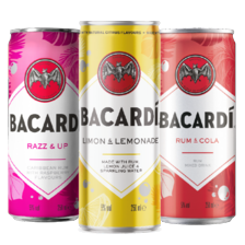 Bacardi razz & up, rum & cola of limon & lemonade